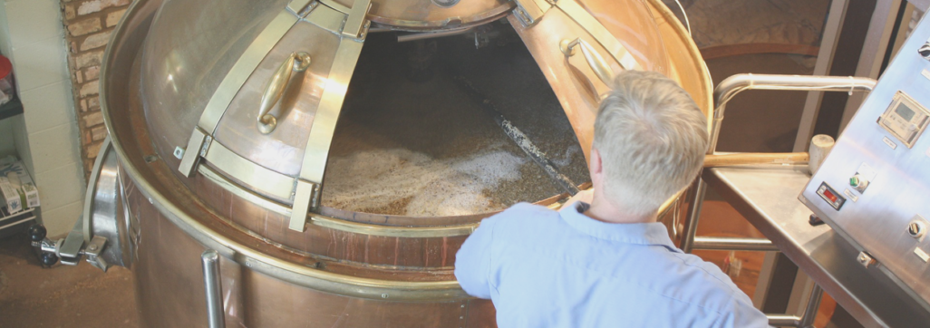 Mashing in to brew beer - Brewing Demo